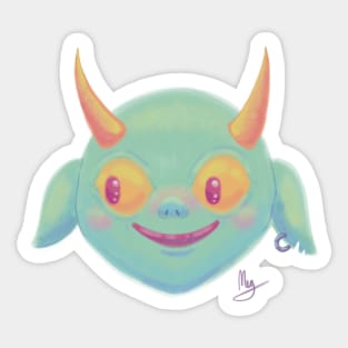 Happy Goblin Grin Sticker